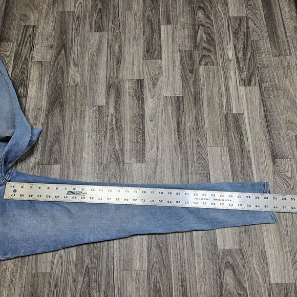 Old Navy Jeans Womens 4 Long Light Wash Rockstar Super Skinny Denim Stretch - Picture 8 of 10